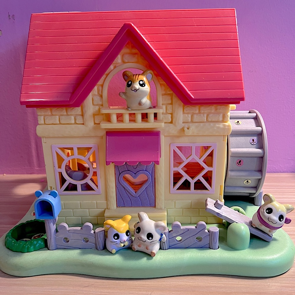 hamtaro play house with hamtaro and friends